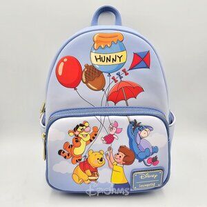 Loungefly Disney Winnie the Pooh Balloon Group Portrait Mini Backpack